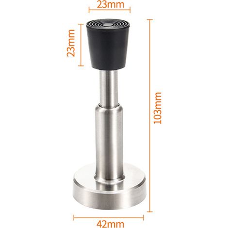 Butée de porte hydraulique avec ou sans perçage Noir 15 cm