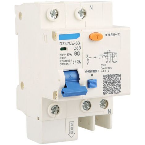 DZ47LE-63 1p N C63 Fehlerstromschutzschalter 230V 63A 30mA (1/4)