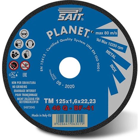 DISCO TAGLIO FERRO PLANET 115X1,6