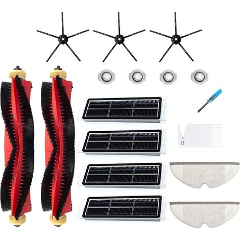 Seitenbürstenfilter-Set für Xiaomi Roborock S6 S60 S65 S5 Max T6 Staubsauger