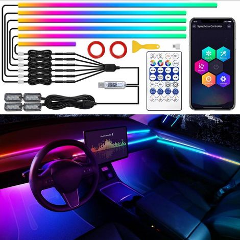 Auto LED Innenbeleuchtung mit App-Steuerung und Musiksensor (1/5)