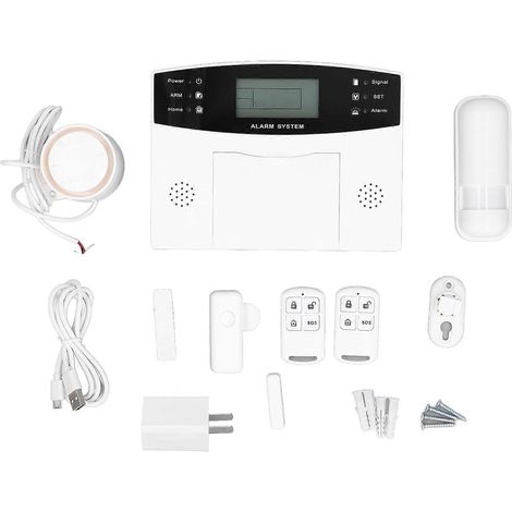 Heimalarmanlage mit WLAN-Fernbedienung, mobiler Benachrichtigung, intelligenter Rollladentürklingel und Sicherheitsalarm AC10