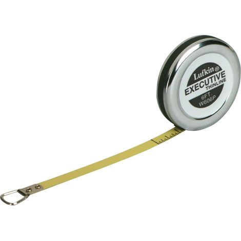 Crescent Lufkin W606PD Executive Diameter Tape Measure, 6 Feet (1/4 Inch Width), 2 Meters / 72 Inches