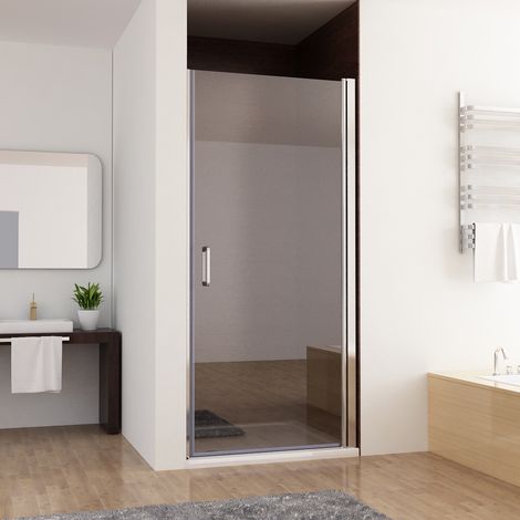 90 x 197 cm Nischentür Duschabtrennung Schwingtür Duschwand Dusche Nano Glas (1/5)