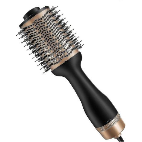 Brosse chauffante Aibesser H pour sèche-cheveux, brosse chauffante 5 en 1 H pour sèche-cheveux volumisant R, brosse chauffante négative pour sèche-cheveux, brosse de coiffage (1/5)