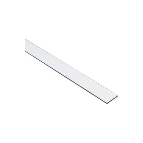 Profil Meplat - Aluminium 30x2 mm - Longueur 2 m - Pour Finition Sol et Mur - Pack de 2