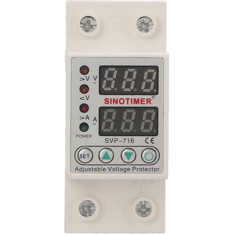 Über- und Unterspannungsschutz, Strombegrenzungsverzögerung, einstellbares intelligentes selbstrückstellendes Gerät, AC220V 63A ( (1/4)