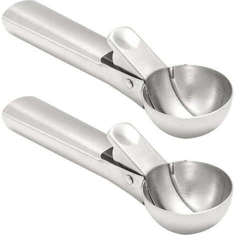Set mit 2 Eiskugelportionierern aus Edelstahl mit rostbeständigen Griffen (1/5)