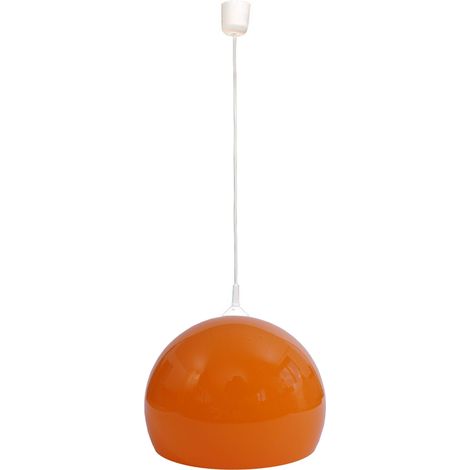 [NEUWERTIG] Pendelleuchte HHG-655, Hängelampe Hängeleuchte Lampe, Ø 40cm Schirm, Kunststoff orange (1/5)