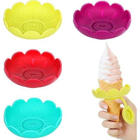 Lot de 4 moules à glace en silicone pour enfants, étanches et résistants aux fuites. (1/5)