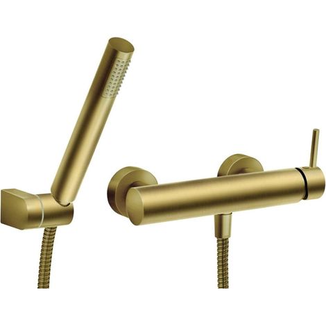 Novaservis Ferro Ciriculus - Grifo de ducha con accesorios, oro cepillado BCK77BG (1/2)
