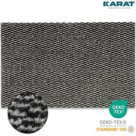 Schmutzfangmatte Melange Schwarz-Weiß 200 x 200 cm