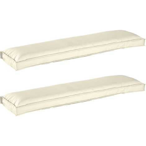 Palettenkissenset 2 stk. Oxford-Stoff Creme 150 x 40 x 8 cm vidaXL (1/5)