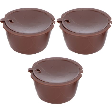 Kit de Filtre à Café Réutilisable pour Machine DOLCE GUSTO - 3 Capsules, 1 Cuillère, 1 Brosse