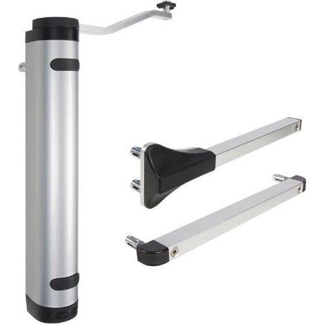 Locinox – Ferme-porte hydraulique réglable pour porte jusqu'à 150 kg – Charnières 90° et 180° – Aluminium thermolaqué pour extérieur