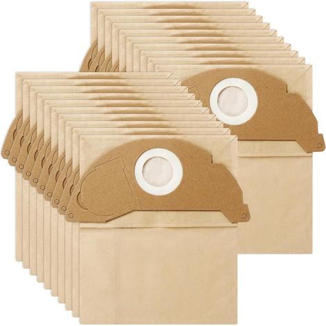 Sacs Filtrants Haute Performance Lot de 20, Accessoires Aspirateur Compatible avec Karcher A2054 A2099 WD2250 (1/5)