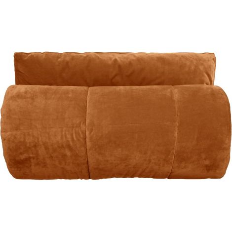 Couvre-lit velours matelassé 180 x 240 cm – Douceur et chaleur – 100% polyester – Pour lit 1 place – Moki Camel – Vent Du Sud (1/4)