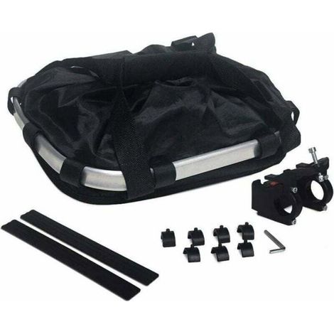 Panier de Vélo Support pour Chien Pliable Amovible, avec Panier de Guidon de Vélo Réglable Libération Rapide Facile à Iinstaller (1/3)