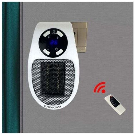 Fan Radiator Electric Heating Mini Air Blowing Fan, XU, Air Heater Powerful 500W Adjustable Economical Intended for Bathroom Living Room Office - (1/4)