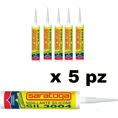Silicone sigillante trasparente Saratoga - SIL3004 - 5 pezzi -