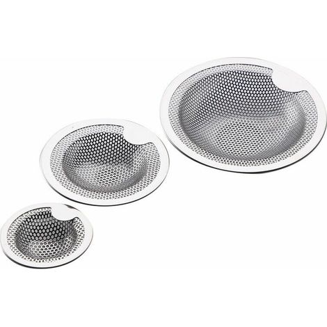 Crépine d'évier de cuisine évier crépine 3 pièces (grand + moyen + petit) (1/5)