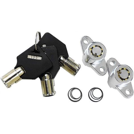 Ensemble de serrures latérales rigides compatibles avec les clés pour les modèles Davidson Touring Electra Glide, Road Glide, Street Glide et Road King 2014-2018. (1/5)