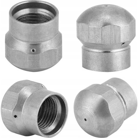 Ugello di Pulizia 040 1+3 – Compatibile con Idropulitrici G1/8F Acciaio Inox, 350 Bar, 155°C Per Sbloccare Tubi e Rimuovere Ghiaccio (1/5)