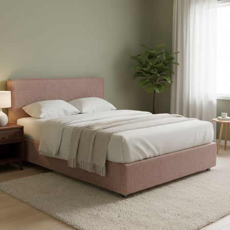 Cama Matrimonial Lichfield, Desenfundable, Hecho en Italia, Rosa Antiguo (1/5)