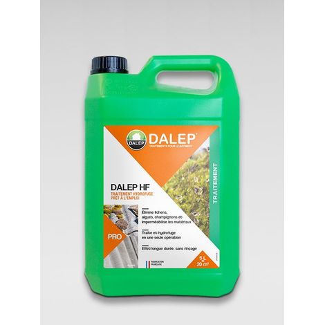 Dalep – Traitement hydrofuge prêt à l'emploi – Antimousse pour toit, mur et sol – Destination rouleau d'étanchéité – 5L (1/2)