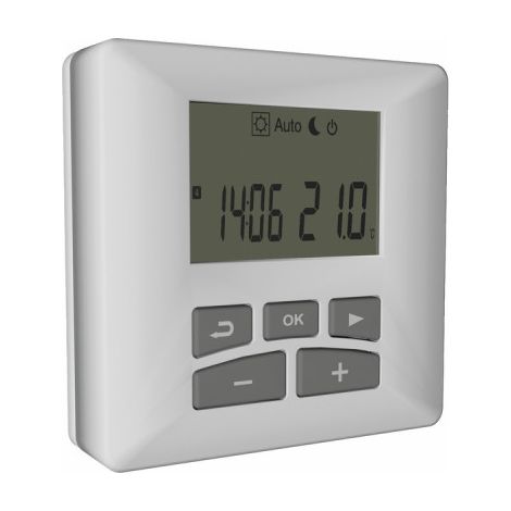 Irsap Spa – Télécommande sans fil blanche pour sèche-serviette électrique – Compatible modèles IRSAP – 3 modes de chauffe – Programmation hebdomadaire
