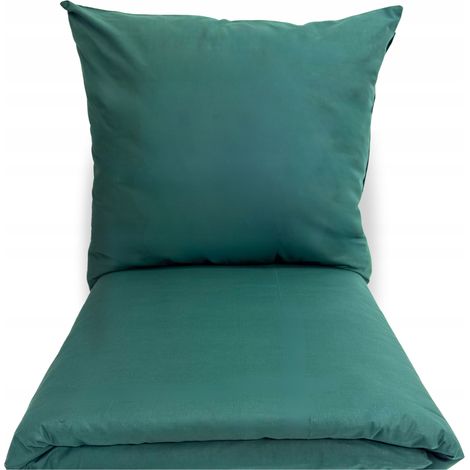 Bettwäsche-Set, einfarbig, 160 x 200 cm, glatt, 100 % Baumwolle, 3-teilig, Polen