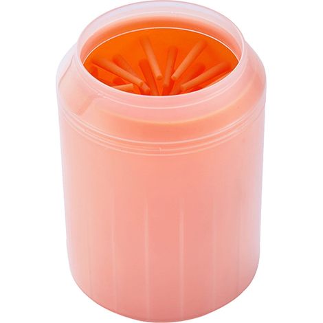 Nettoyeur Pattes Chien - Tasse Nettoyage Rotative 360° avec Brosse En Silicone - Pour Chiens et Chats - Tailles S/M/L - 1 Pièce (1/5)