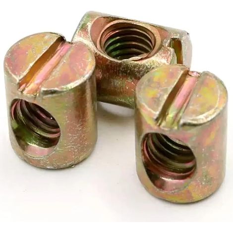 Écrous cylindriques fendus ZLWei M6M8, martelés, trou horizontal, pour (1/5)