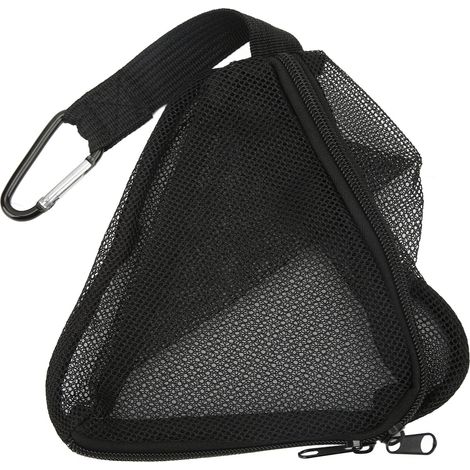 Filet de rangement triangulaire suspendu pour le camping, idéal pour ranger la vaisselle, les aliments et les légumes (taille S, 15 cm). (1/5)