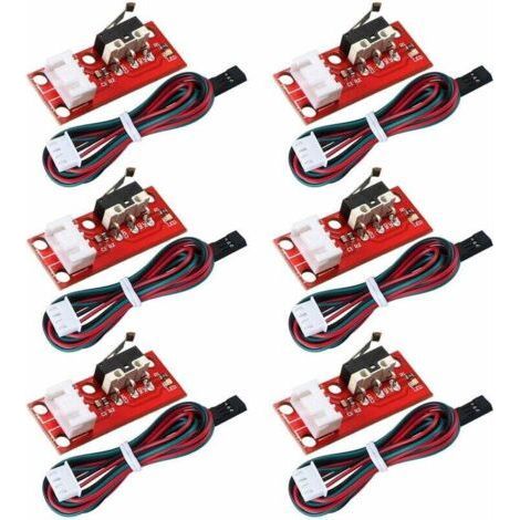 6 Pcs Mechanical End Stop Limit Switch for RepRap Prusa Mendel CNC Arduino Mega 2560 RAMPS 1.4 3D Printer (1/4)