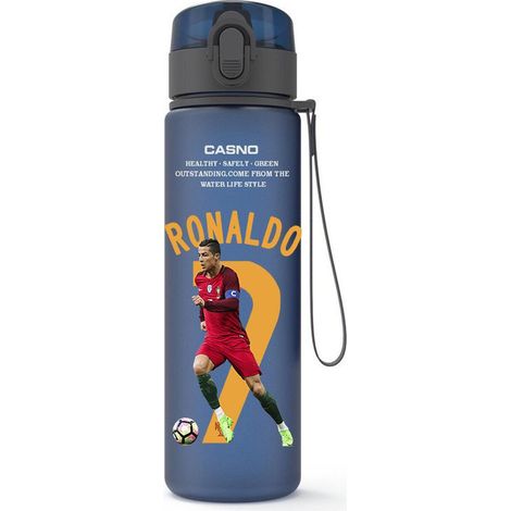 Fotbollsstjärna Vattenflaska Messi Ronaldo Neymar Bärbar Sportmugg 550ML Läckagesäker Resedrickvara Present till Fans (1/5)