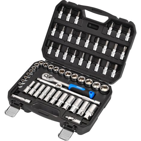 Draper 24228 Draper HI-TORQ Metric Socket and Bit Set, 3/8"" Sq. Dr. (58 Piece) (1/3)