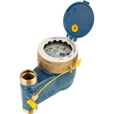 JS Steigrohr Hauswasserzähler MNRS 3/4 Zoll DN 20  Q3=4, R80,  Baulänge 105 mm (1/5)