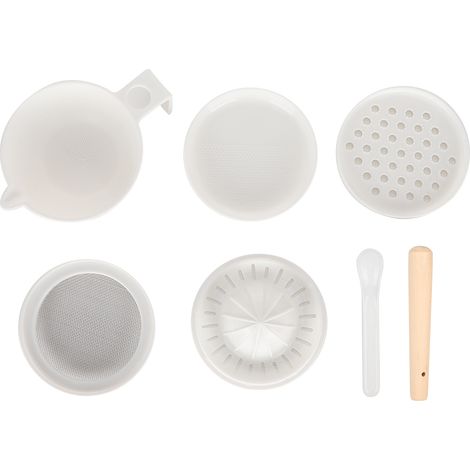 Bolus multifonctionnel pour bébé, lot de râpe à légumes et fruits, outil de mixage alimentaire pour nourrisson (1/5)