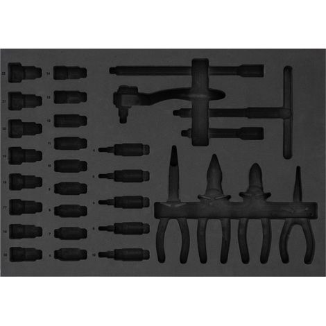 VIGOR Weichschaumeinlage, leer, V2024-L, (LxBxH) 563 x 393 x 35 mm (1/2)