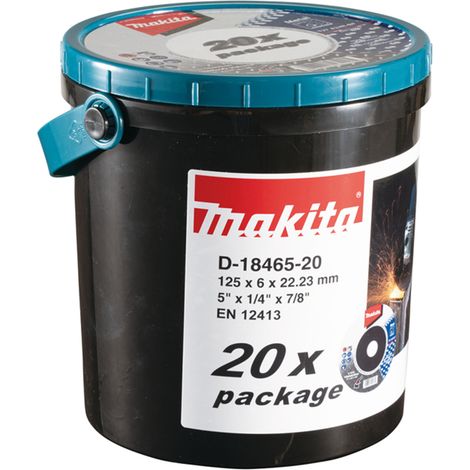 MAKITA D-18465-20 Metall-Entgratungsscheibe 125x6x222mm (20Stk)