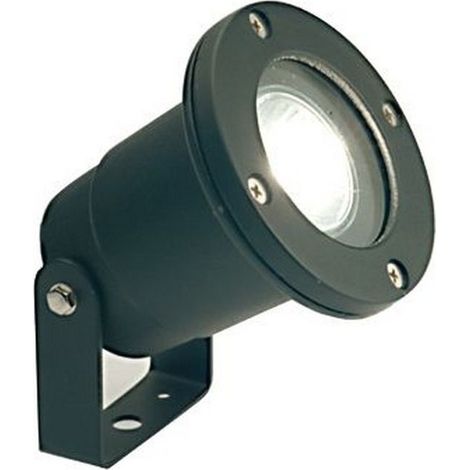 Faretto Esterno Gu10 Orientabile con Staffa Alluminio Nero 50 W Giardino Sovil (1/5)