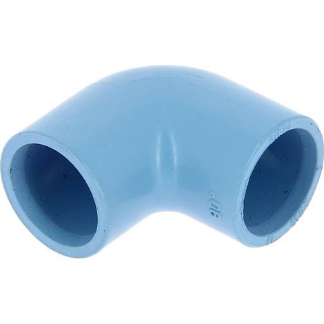 Girpi – Coude 90° PVC bleu femelle-femelle Ø16 – Raccord pour compresseur – Pression nominale 16 bars – Pour air comprimé et gaz neutre