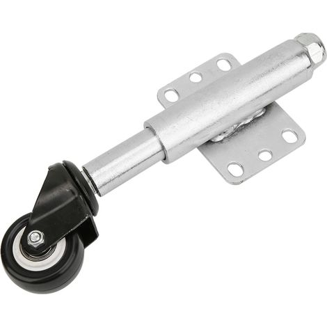 Roue pivotante à ressort pour portail 2 pouces, galet robuste, charge max 110 lbs, roulette industrielle avec fixation, paire de 2 pièces (1/5)