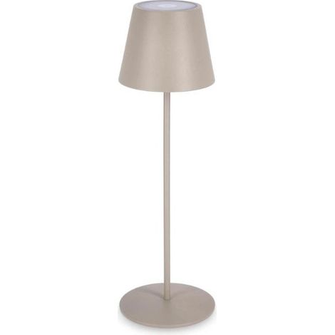 Lampanda da Tavolo Led Etna Tortora D12cm x 38H con Batteria ricaricabile (1/5)