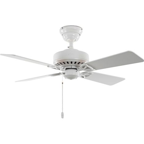 Ceiling Fan Bayport White with Pull Cord