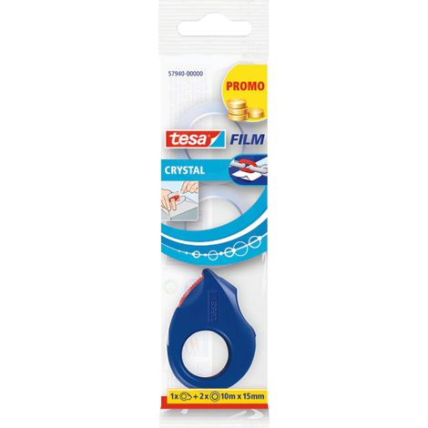 TESA 57940-00000-02 Portarollo de cinta adhesiva Poliestireno Azul, Rojo (1/2)