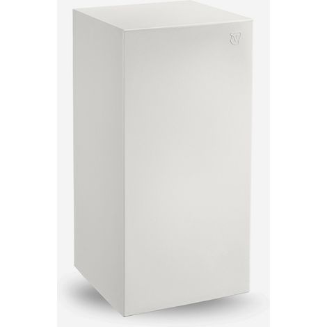 Sgabello da esterno in polietilene per bar e terrazze Blok 85 - Bianco