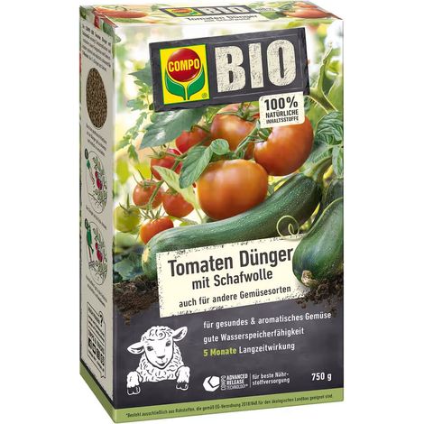 COMPO BIO Tomaten Dünger mit Schafwolle - 750 g (1/4)