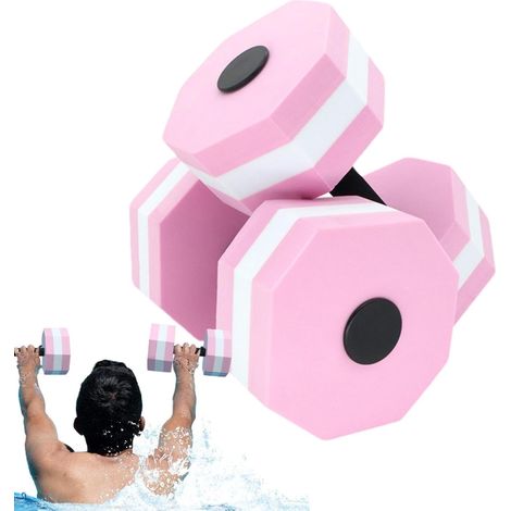 Poids pour Piscine 2 pièces portable antidérapant équipement sportif Barre D' pour Adolescents Adultes et Seniors Perte de Poids Natation en Extérieur Rivière et Lac Salle de Sport (1/5)